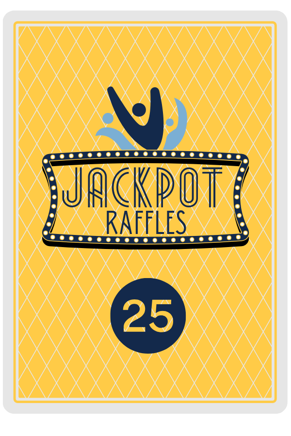 25 Jackpot Raffles Back Cards