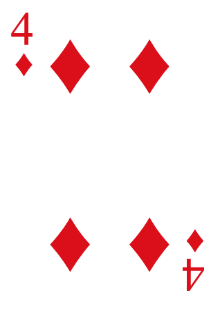 Four Diamond Card