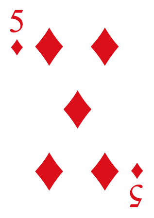 Five Diamond Card