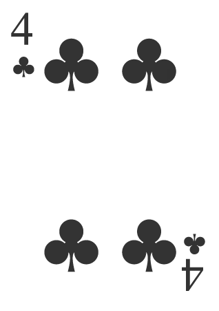 Four Clover Card