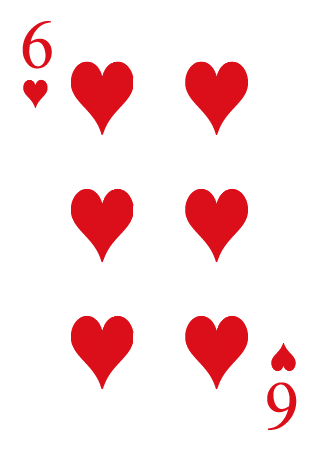 Six Heart Card