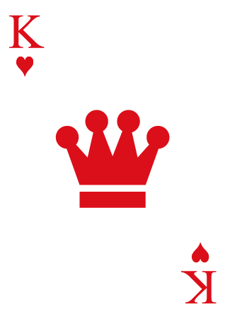 King Heart Card