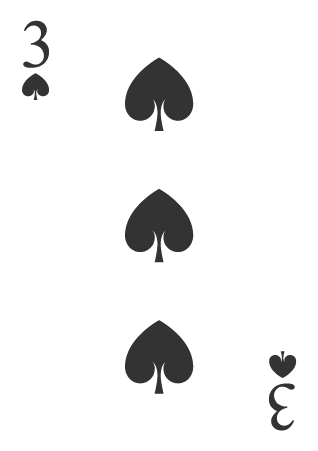 Three Spades Card