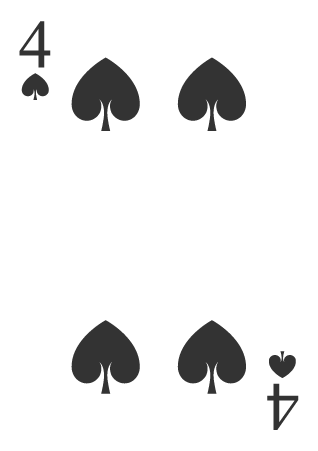 Four Spades Card