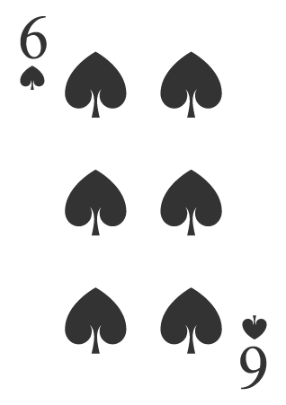 Six Spades Card