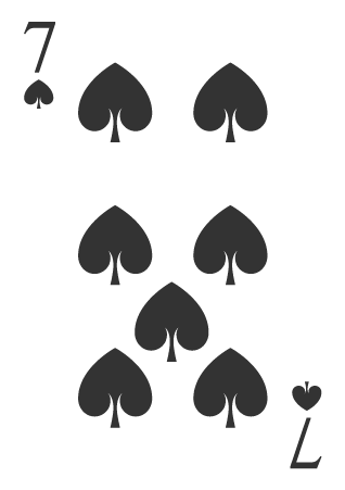 Seven Spades Card