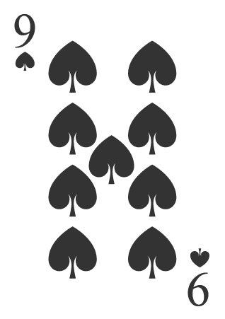 Nine Spades Card